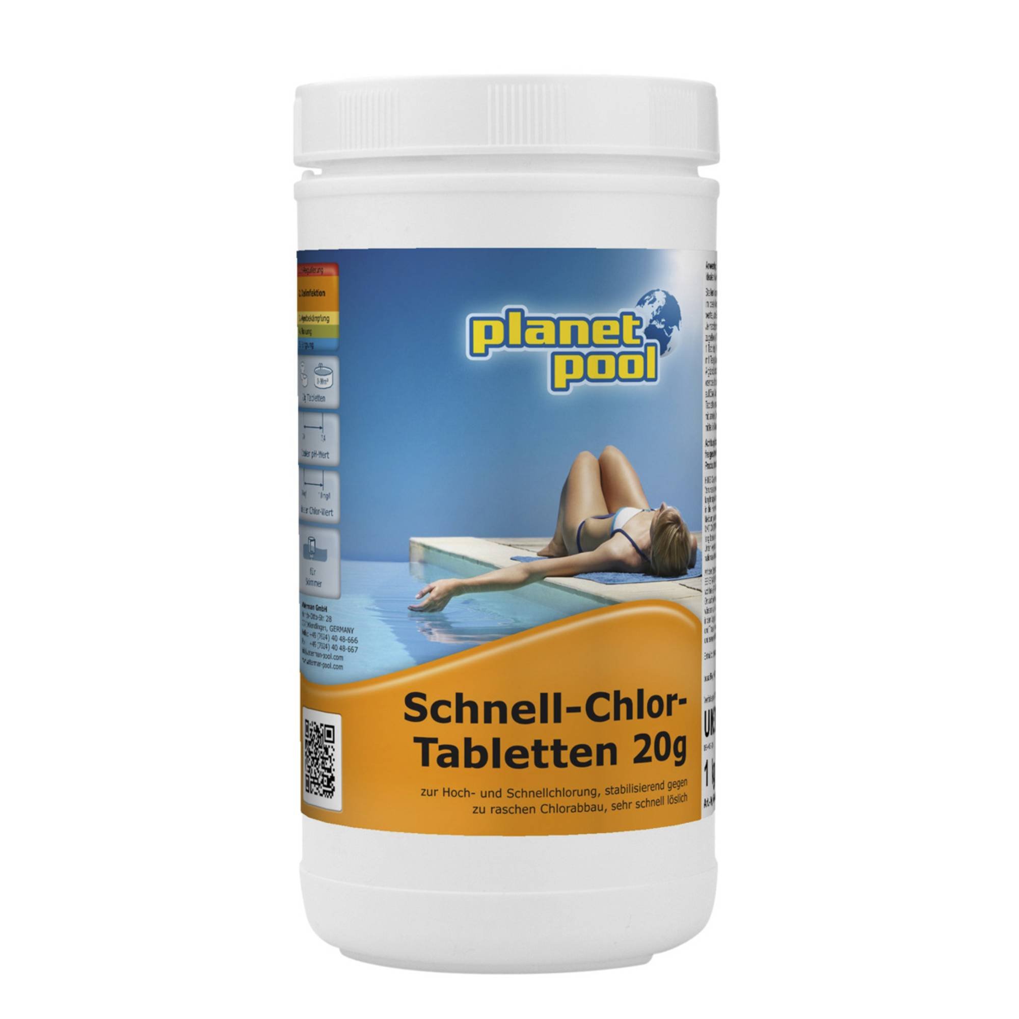 Planet Pool Schnell-Chlor-Tabletten 20g, 1kg